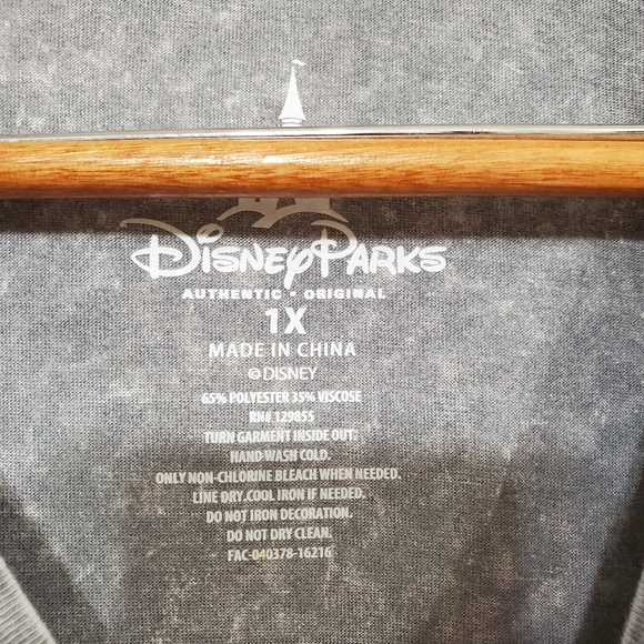 Disney Gray Mickey & Minnie Short Sleeve Tshirt 1X - Picture 3 of 5